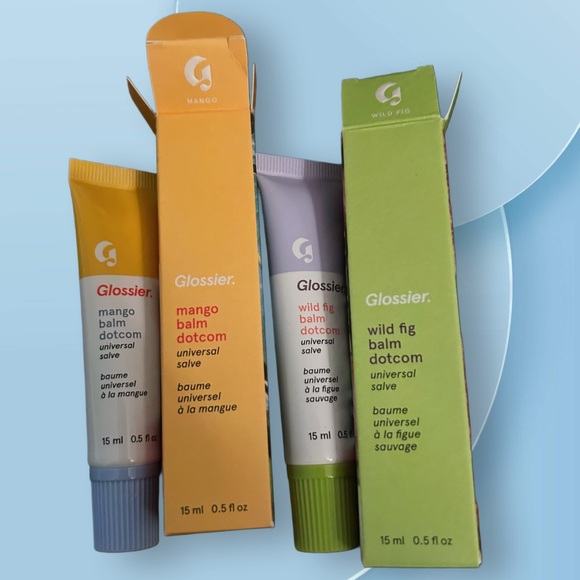 *🆕📦*NEW* GLOSSIER | 2️⃣FULL| Fruit duo Balm Dotcom - Mango & Wild Fig - Picture 2 of 16